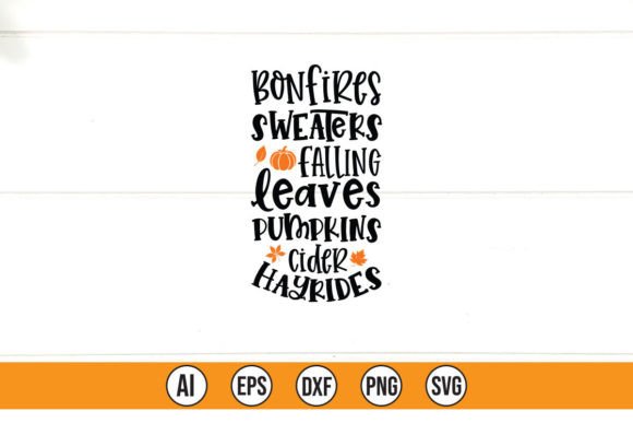 Bonfires Sweaters Falling Leaves Pumpkin