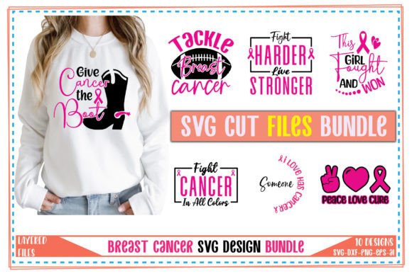 Breast Cancer SVG Bundle Vol. 1