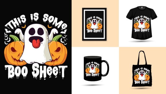 Halloween Tshirt Design Scary Boo Shirt