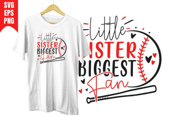 Little Sister Biggest Fan Baseball Love