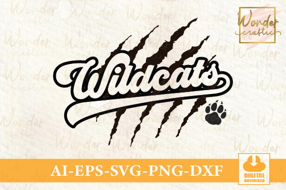 Wildcats with Paw Print